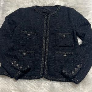 ZARA WOMEN  Jacket navy blue ,color size S